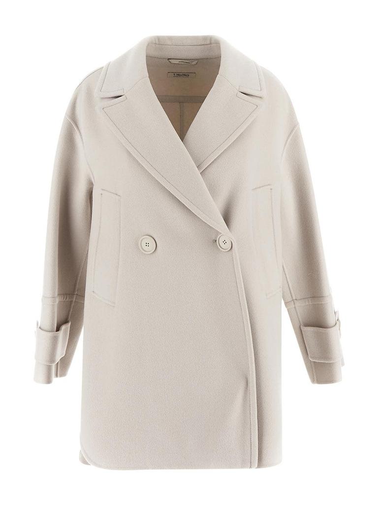 【関税&送料込】Max Mara Corfu Double-Breasted Jacket In Str MAX MARA Corfu double-breasted jacket in stretch wool