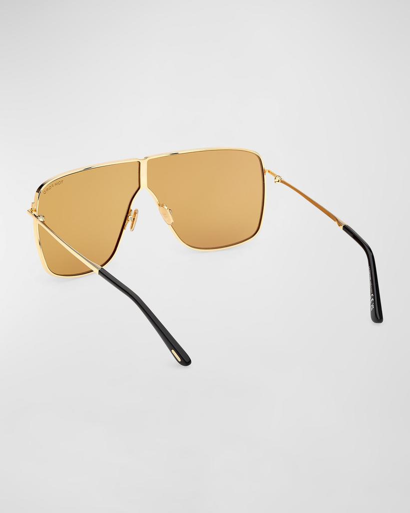 TOM FORD Men's Huxley Metal Shield Sunglasses