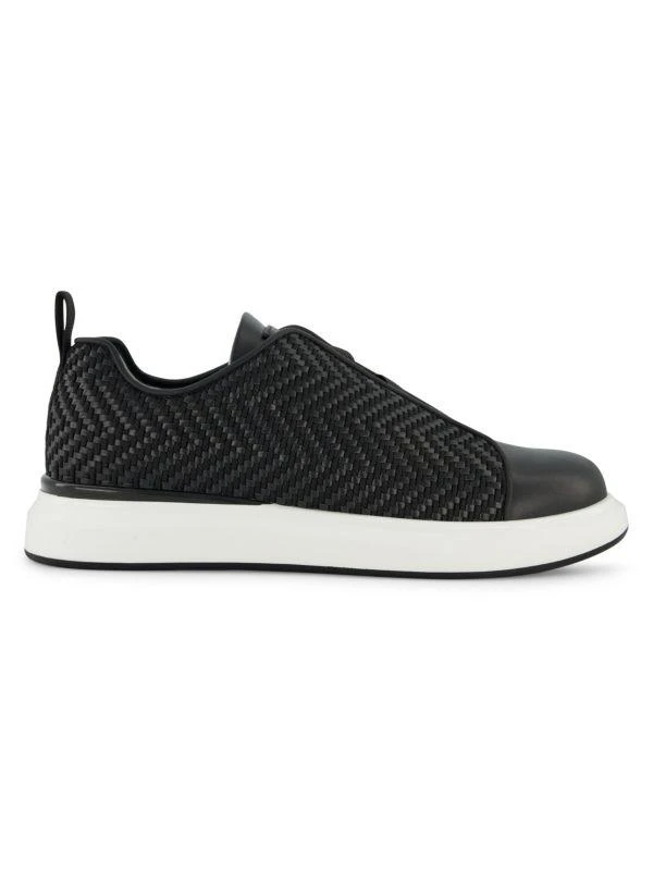 Karl Lagerfeld Paris Mixed Media Laceless Sneakers 1