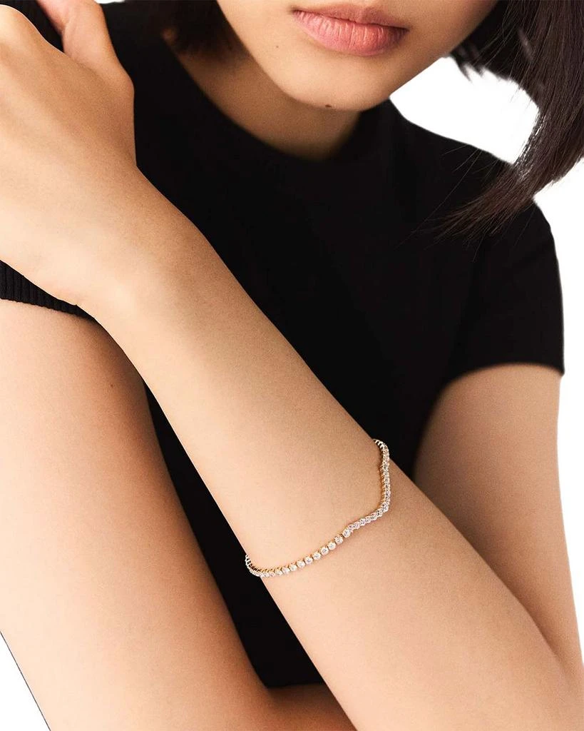 Maje Cascade Crystal Diamante Flex Bracelet 2