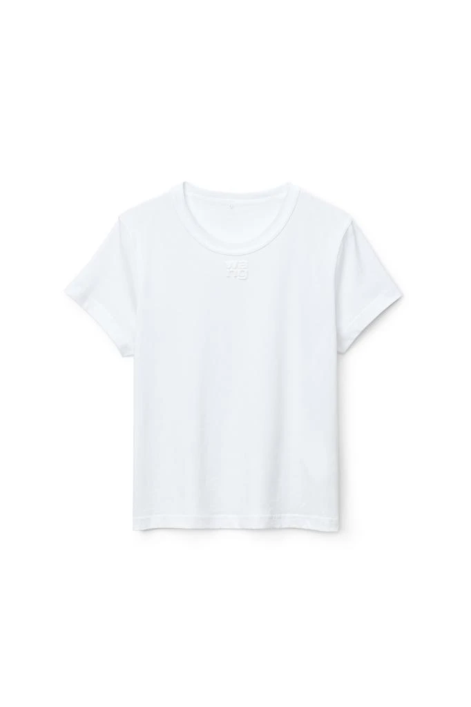 Alexander Wang PUFF LOGO SHRUNKEN TEE IN COTTON JERSEY 1