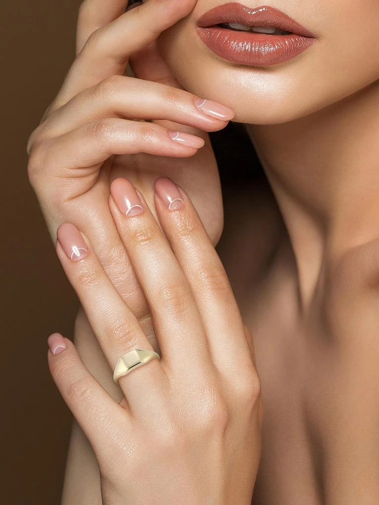 Saks Fifth Avenue 14K Yellow Gold Square Signet Ring 3