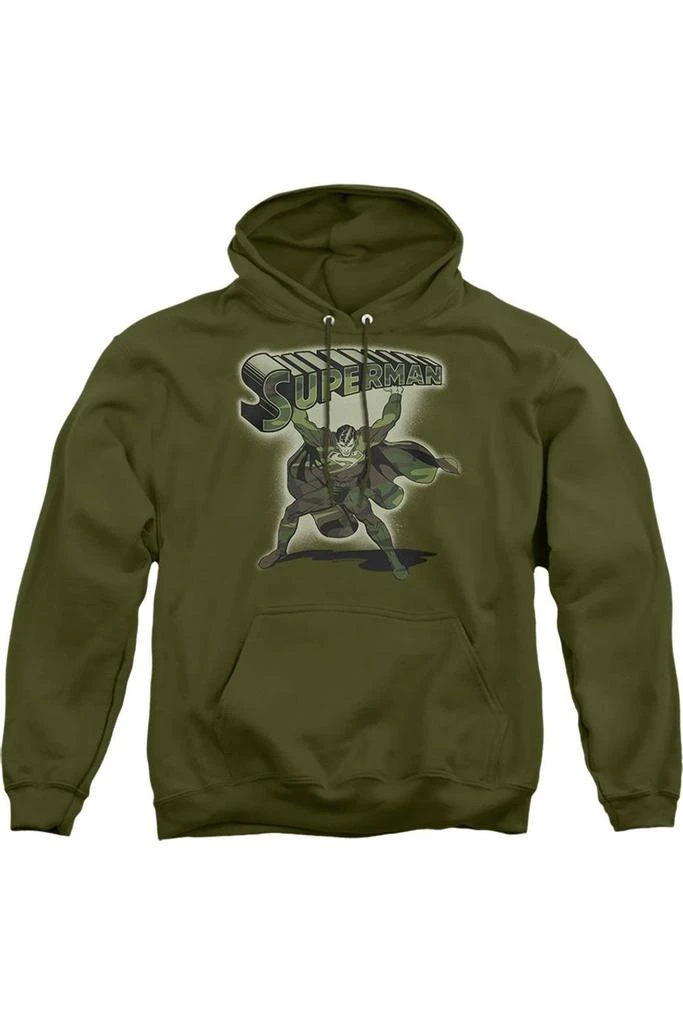 Gildan Superman Camo Logo Adult Pull Over Hoodie / Hooded Sweatshirt 1