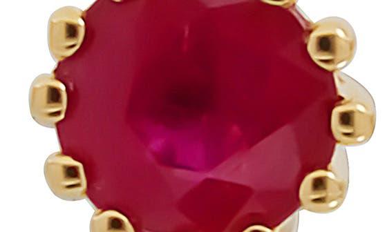 Bony Levy 18K Gold El Mar Ruby & Diamond Stud Earrings