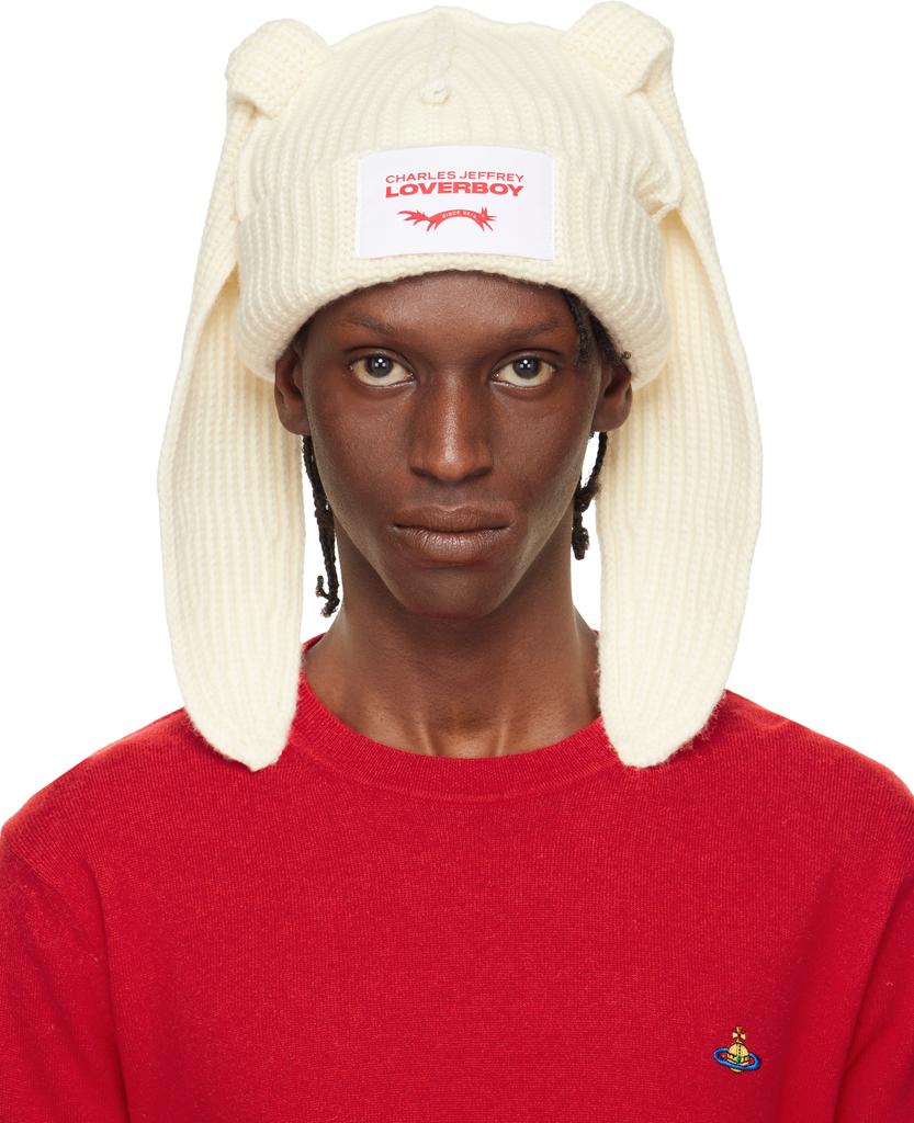 SSENSE Exclusive Navy Chunky Rabbit Beanie – On Sale Now with Up