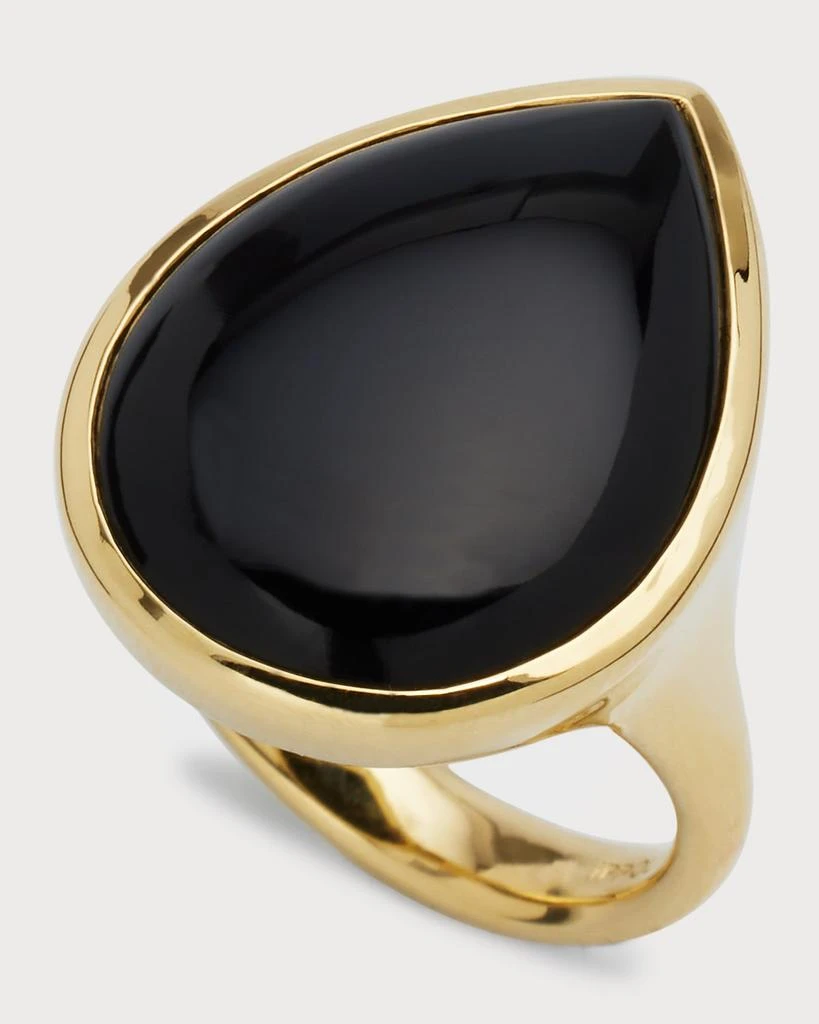 Ippolita 18K Polished Rock Candy Medium Teardrop Ring in Onyx; Size 7 3