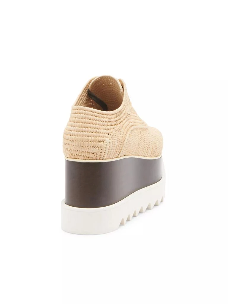 Stella McCartney Elyse Raffia Platform Oxfords 3