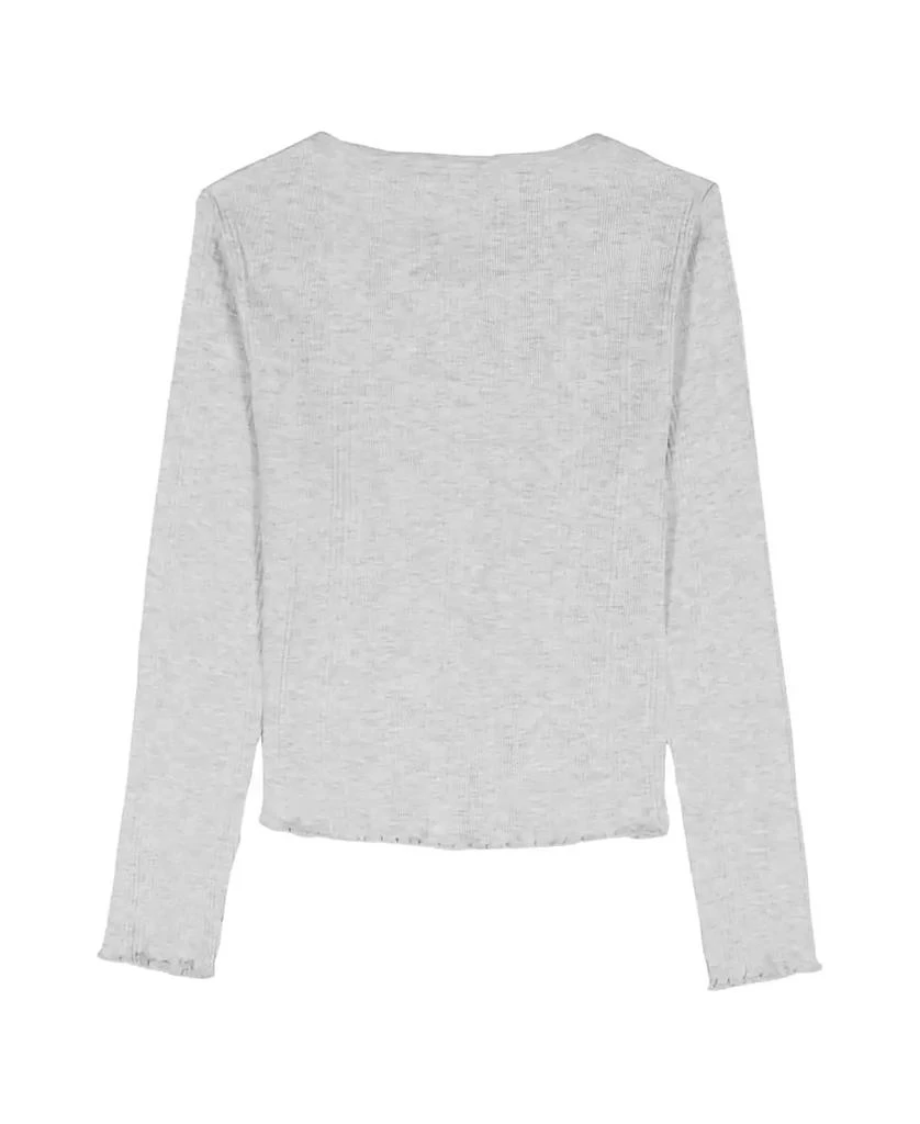 Calvin Klein Girls
 7-16 Variegated Rib Button Front Top 2