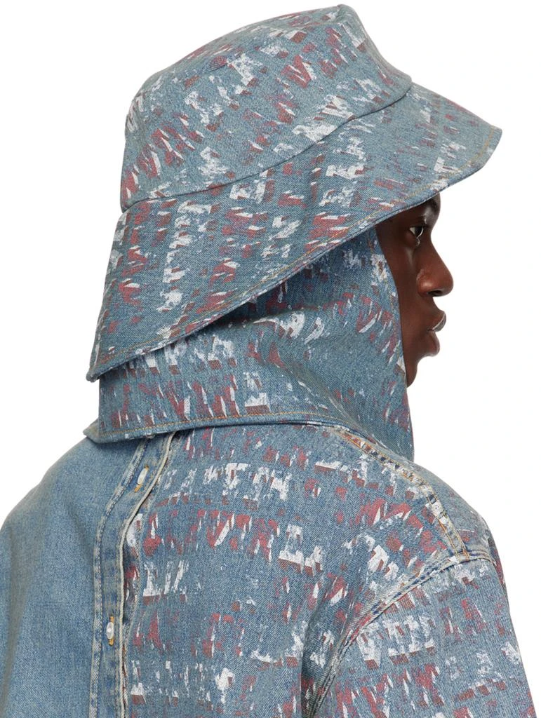 Lanvin Blue Future Edition Denim Fisherman Bucket Hat 3