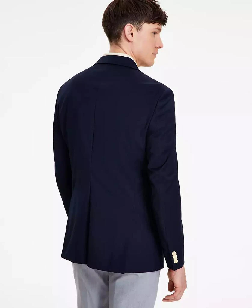 Tommy Hilfiger Men's Modern-Fit Solid Navy Blazer 4