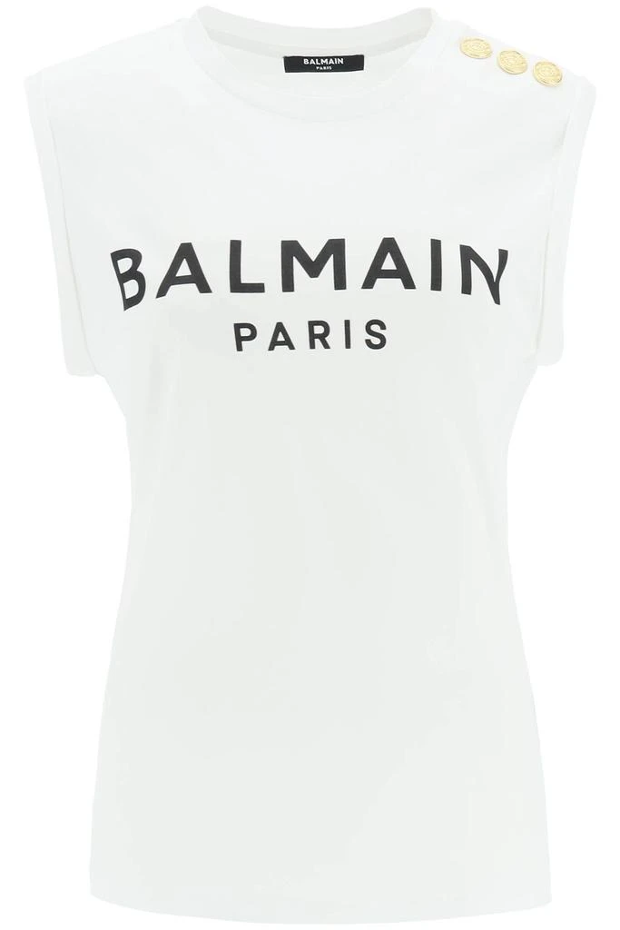 Balmain logo top with embossed buttons 1