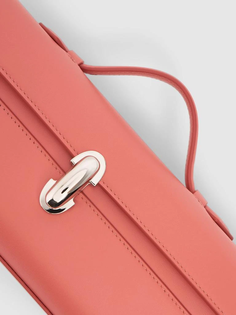 SAVETTE Camellia Smooth Leather Top Handle Bag 4