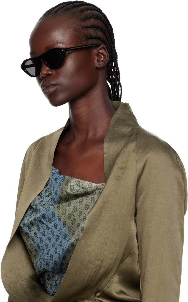 Prada Black Iconic Metal Plaque Sunglasses 4