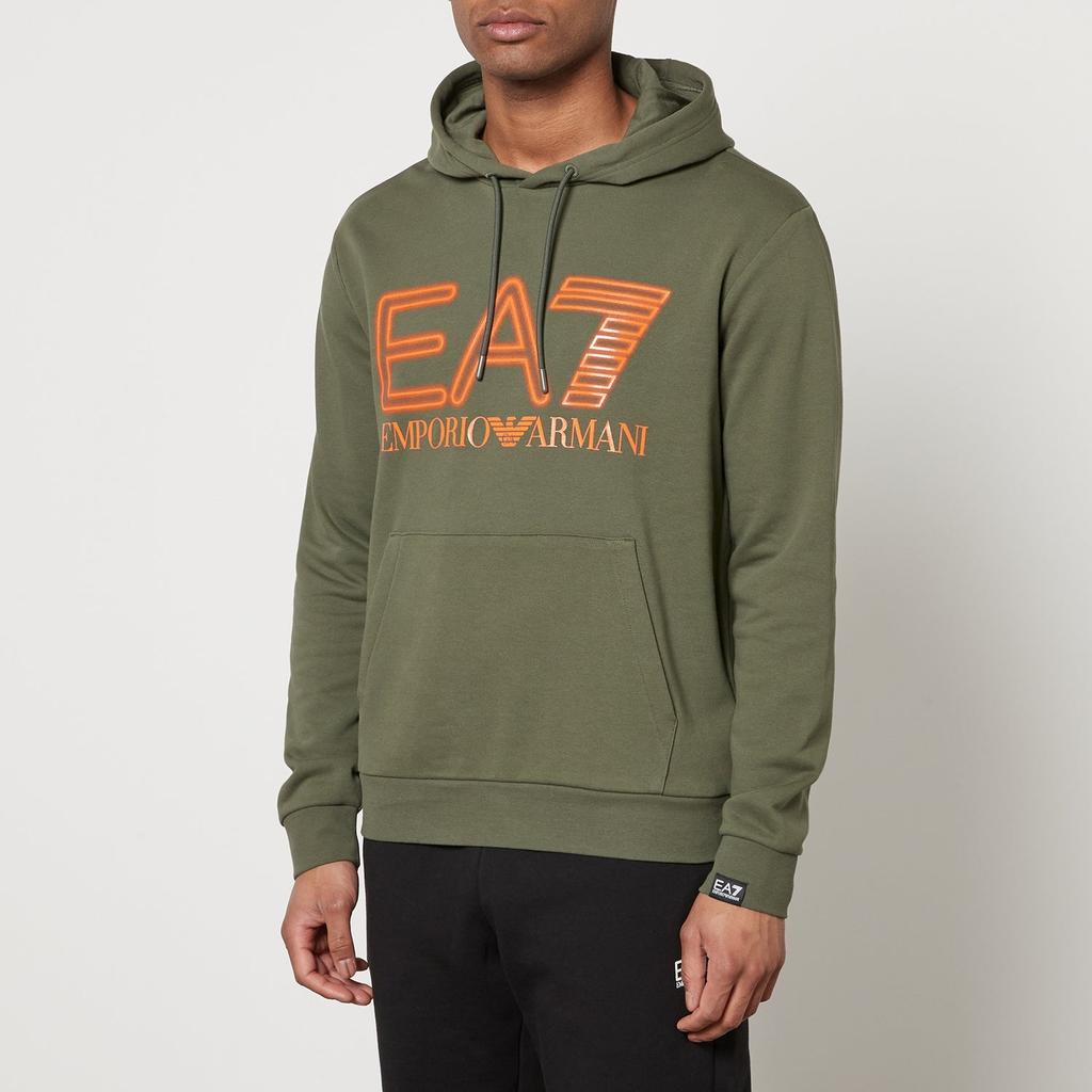 EA7 EA7 Oversized Logo Cotton Hoodie