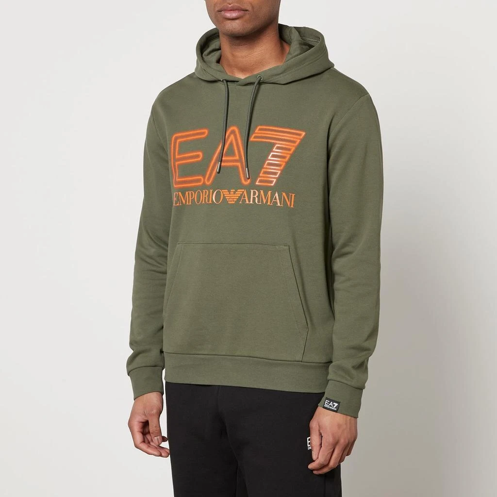 EA7 EA7 Oversized Logo Cotton Hoodie 1