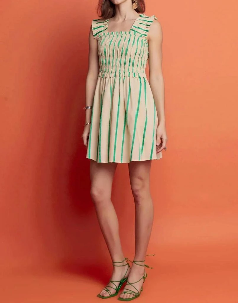 English Factory English Factory - Stripe Ruffle Mini Dress 1
