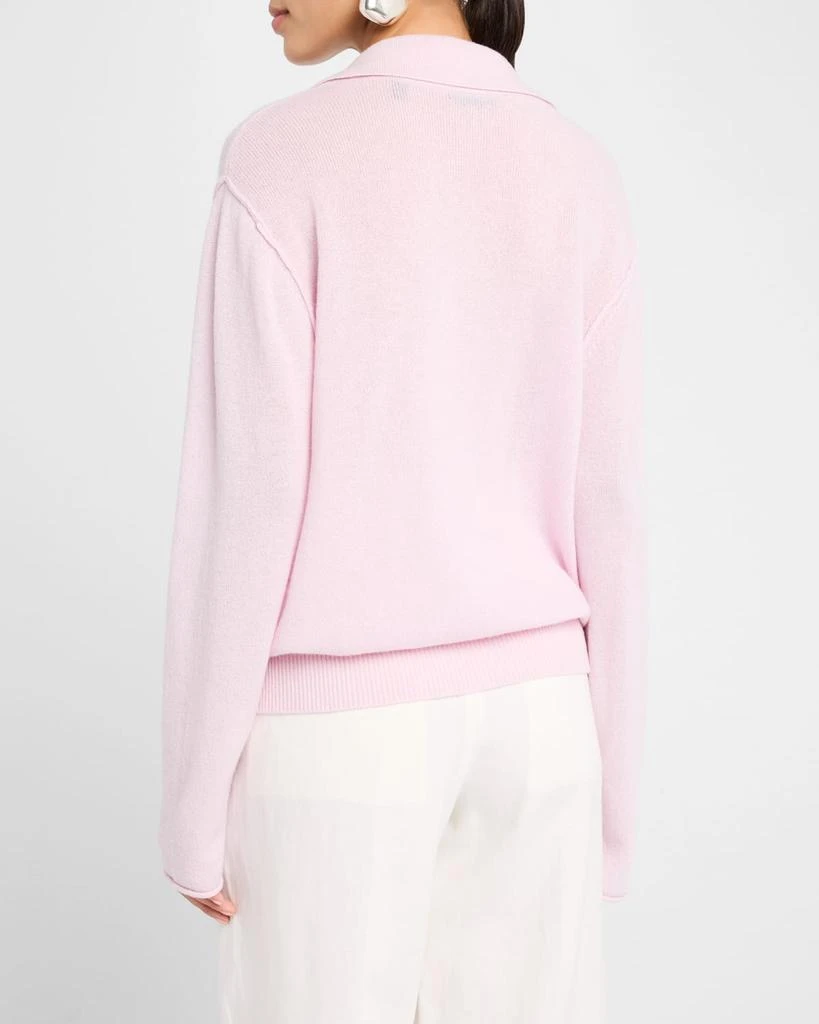 ATM Anthony Thomas Melillo Cashmere Oversized Polo Sweater 3