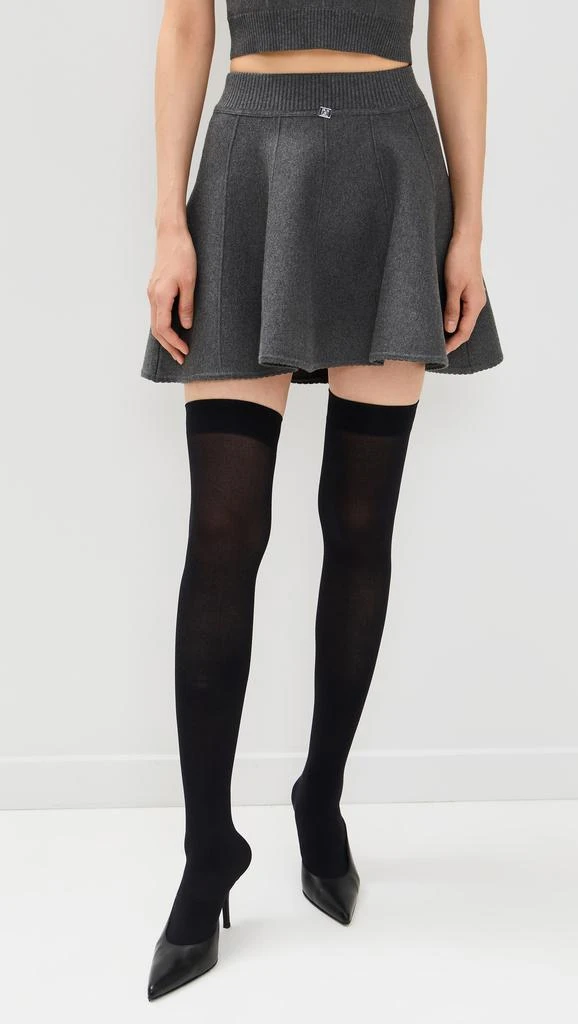 Fleur du Mal Knit Flare Mini Skirt 2