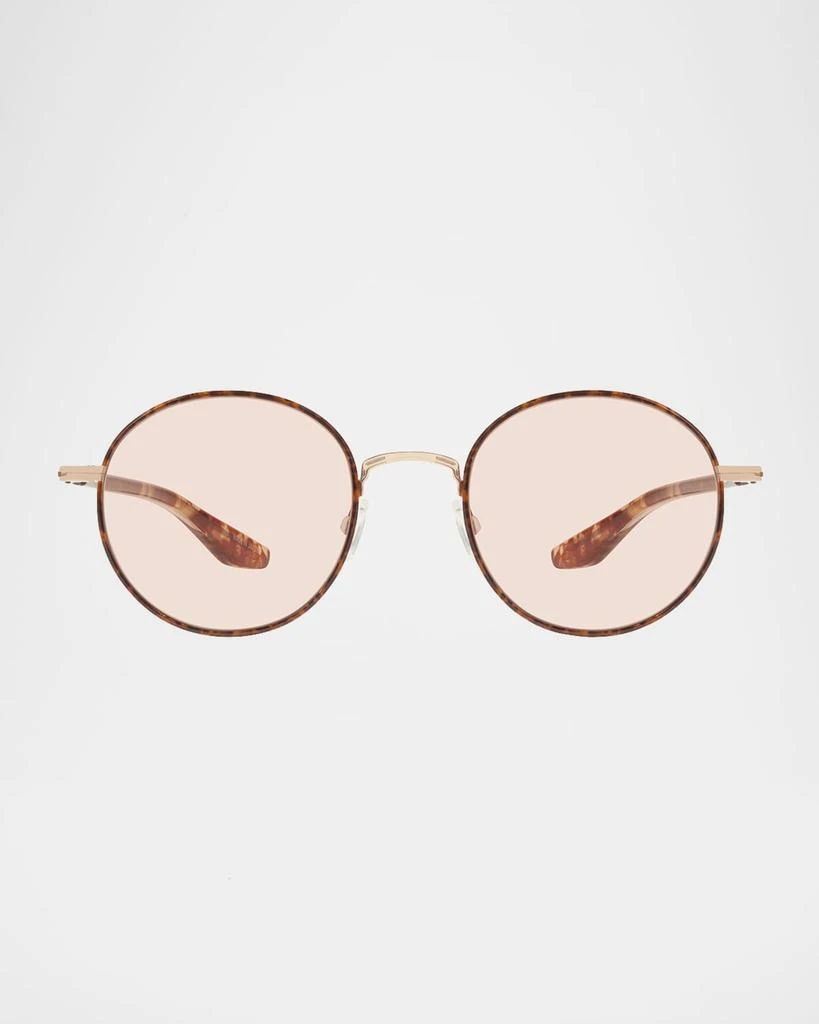 Barton Perreira Caster Round Titanium Sunglasses 1