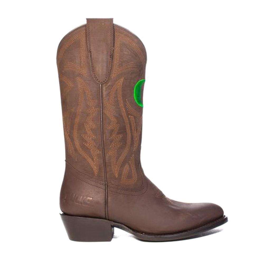 Gameday Boots University of Oregon Embroidered Round Toe Pull On Cowboy Boots