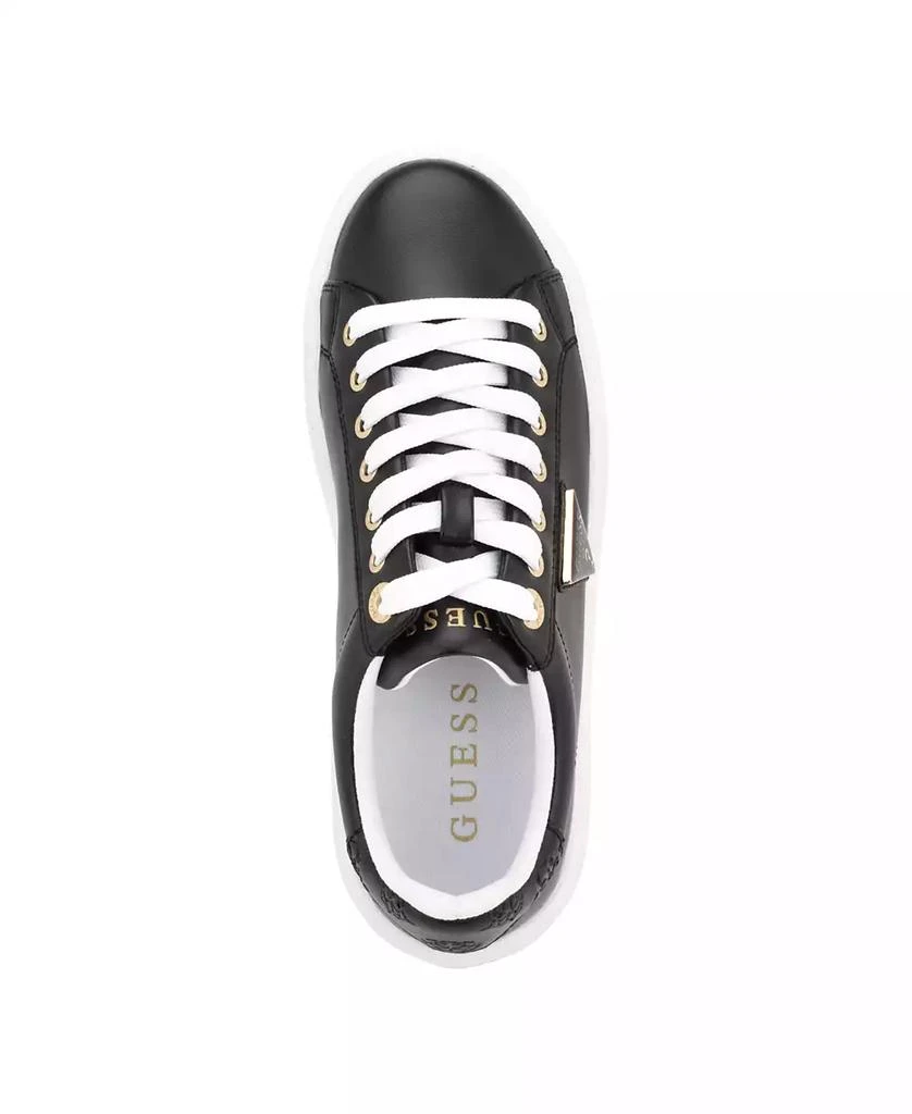 GUESS Women
s Denesa Treaded Platform Lace-Up Sneakers 4