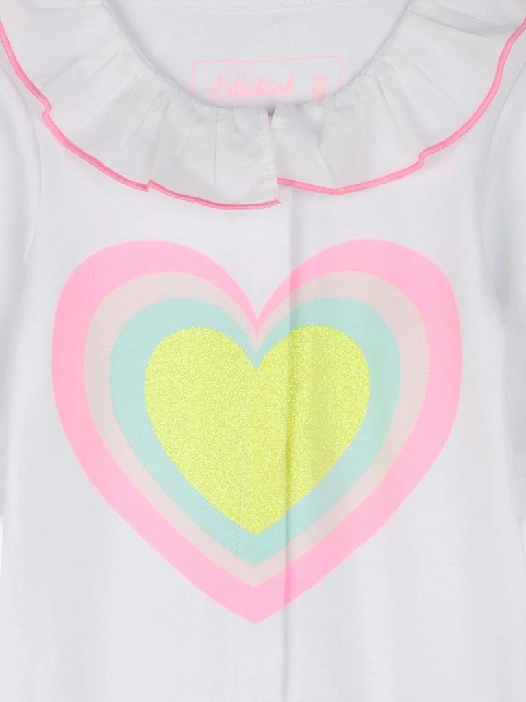 Billieblush Baby Girls Heart Babygrow in White 3