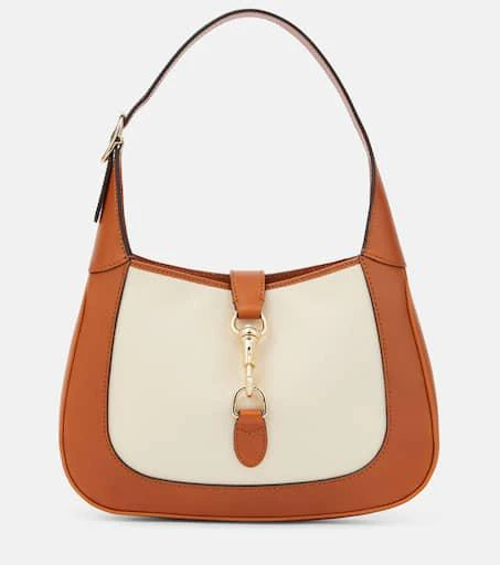 Gucci Gucci Jackie Small leather-trimmed shoulder bag 1