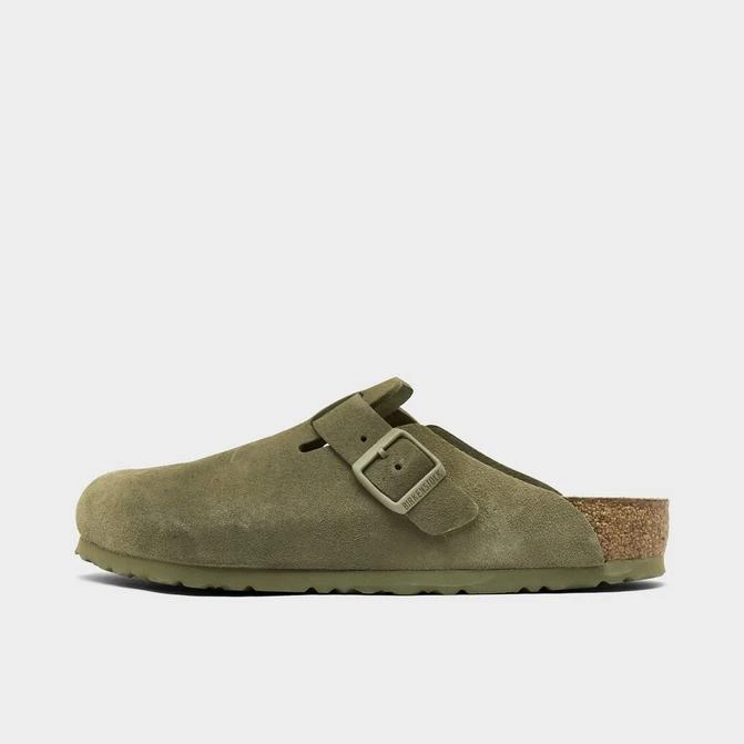 Birkenstock Men's Birkenstock Boston Suede Leather Birko-Flor Clogs 1