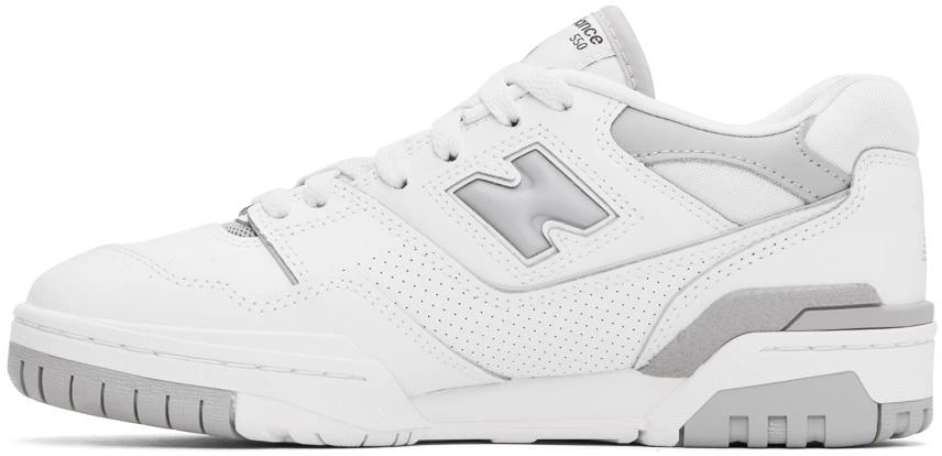 New Balance White 550 Sneakers 3