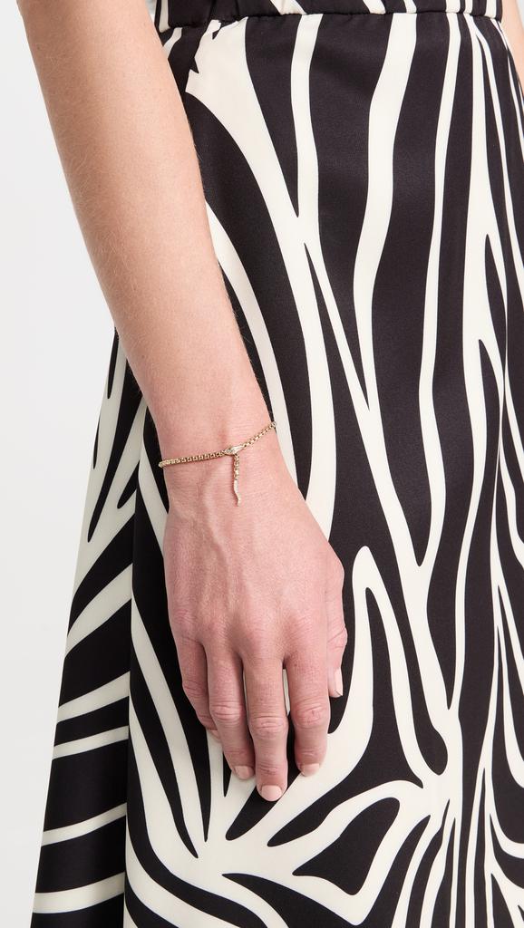 Zoe Chicco 14k Box Chain Snake Bracelet