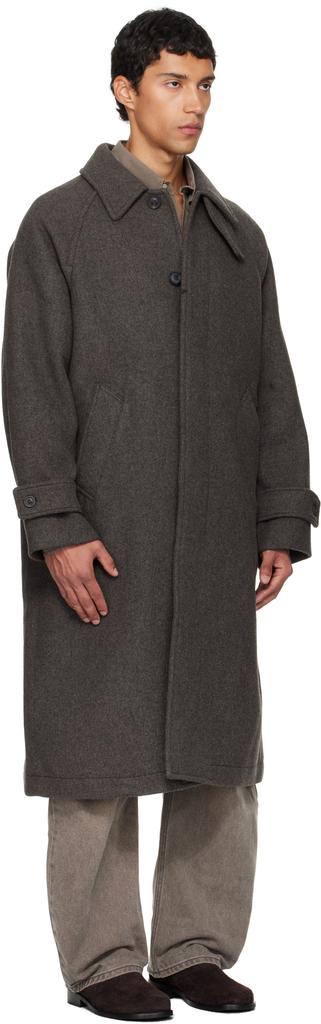 Gray Cashmere-Blend Balmacaan Coat – On Sale Now with Up to 20