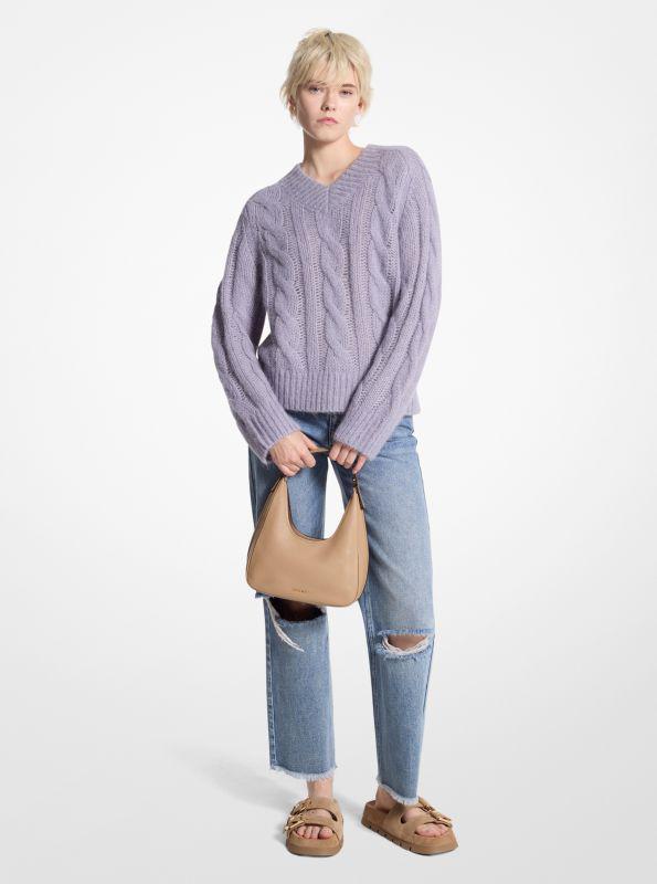 Michael Kors Alpaca Blend Cable Knit Sweater