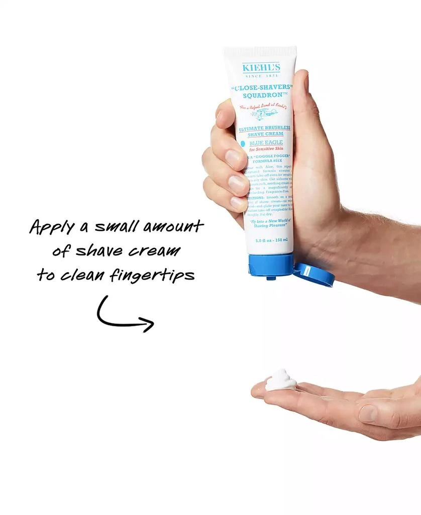 Kiehl's Ultimate Brushless Shave Cream - Blue Eagle, 5-oz. 5