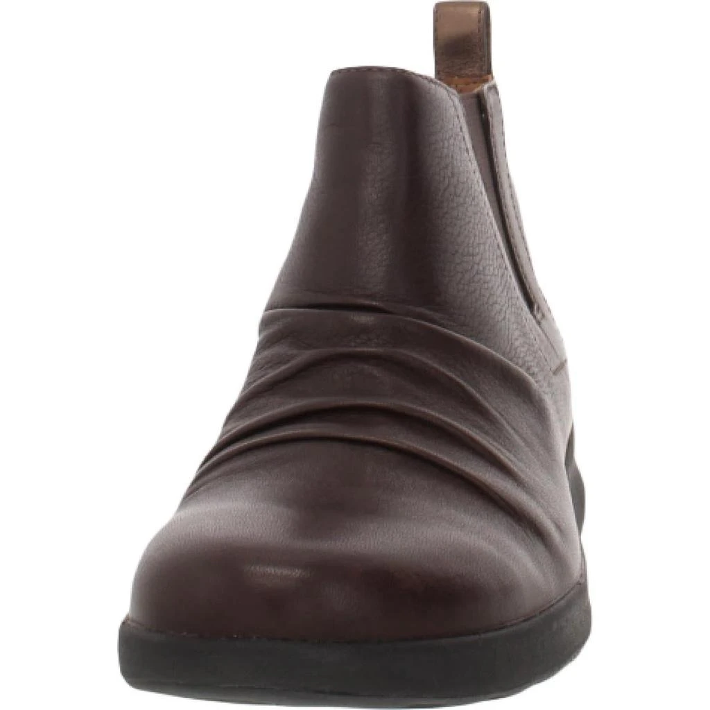 Unstructured by Clarks Un Adorn Mid Womens Leather Scrunch Ankle Boots 3