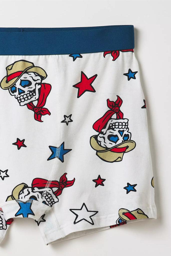 Urban Outfitters Skull Cowboy Pattern Boxer Brief