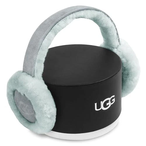 UGG Kids Earmuff with Plush Sheepskin Comfort, Snug Fit Headband - Minimalist Embroidered Logo - Warm Cold Weather Wear