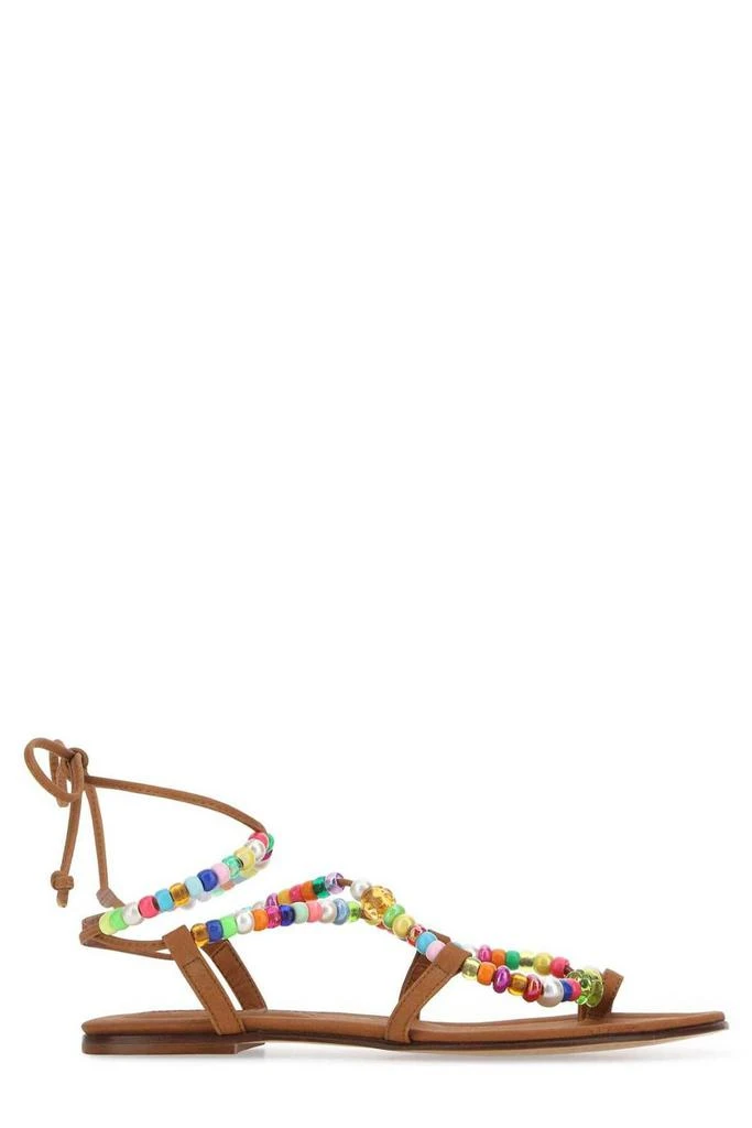 Alameda Turquesa Alameda Turquesa Beaded Strap Sandals 1