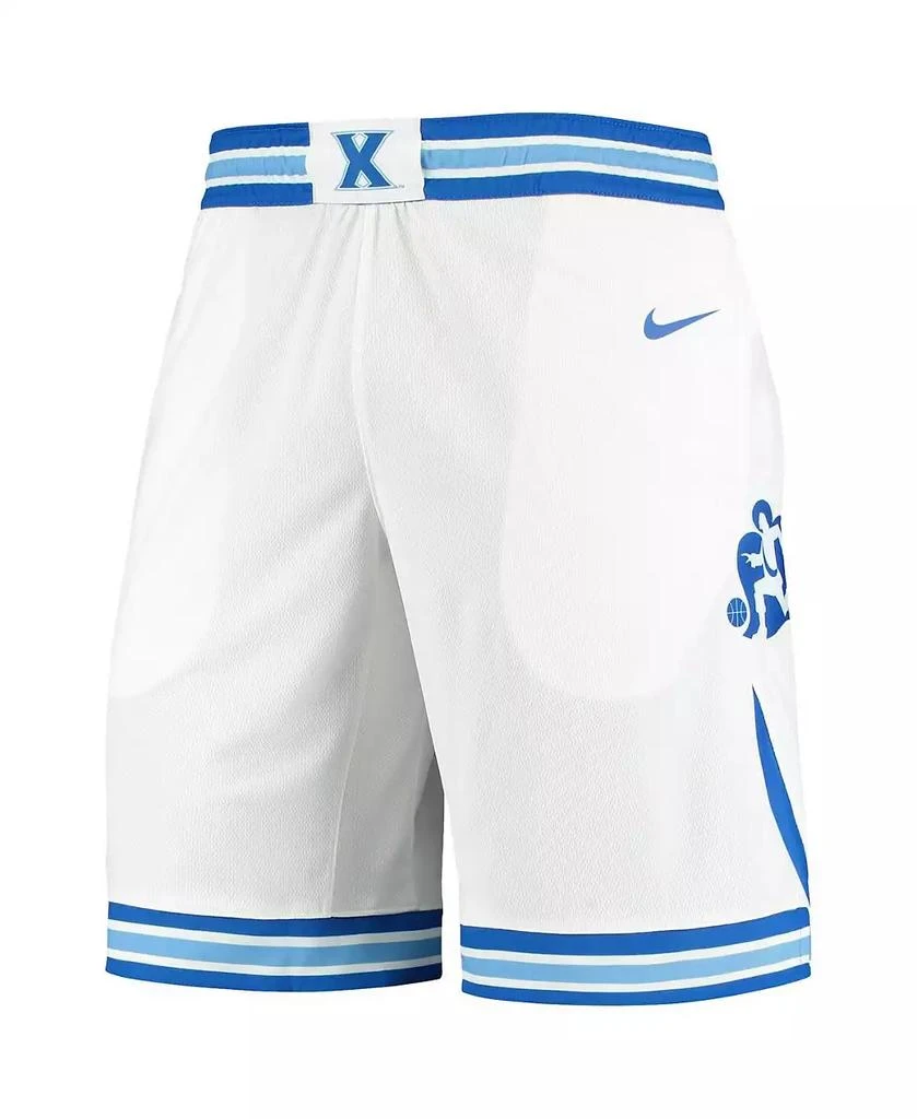 NIKE Men's White Xavier Musketeers Replica Basketball Shorts 3