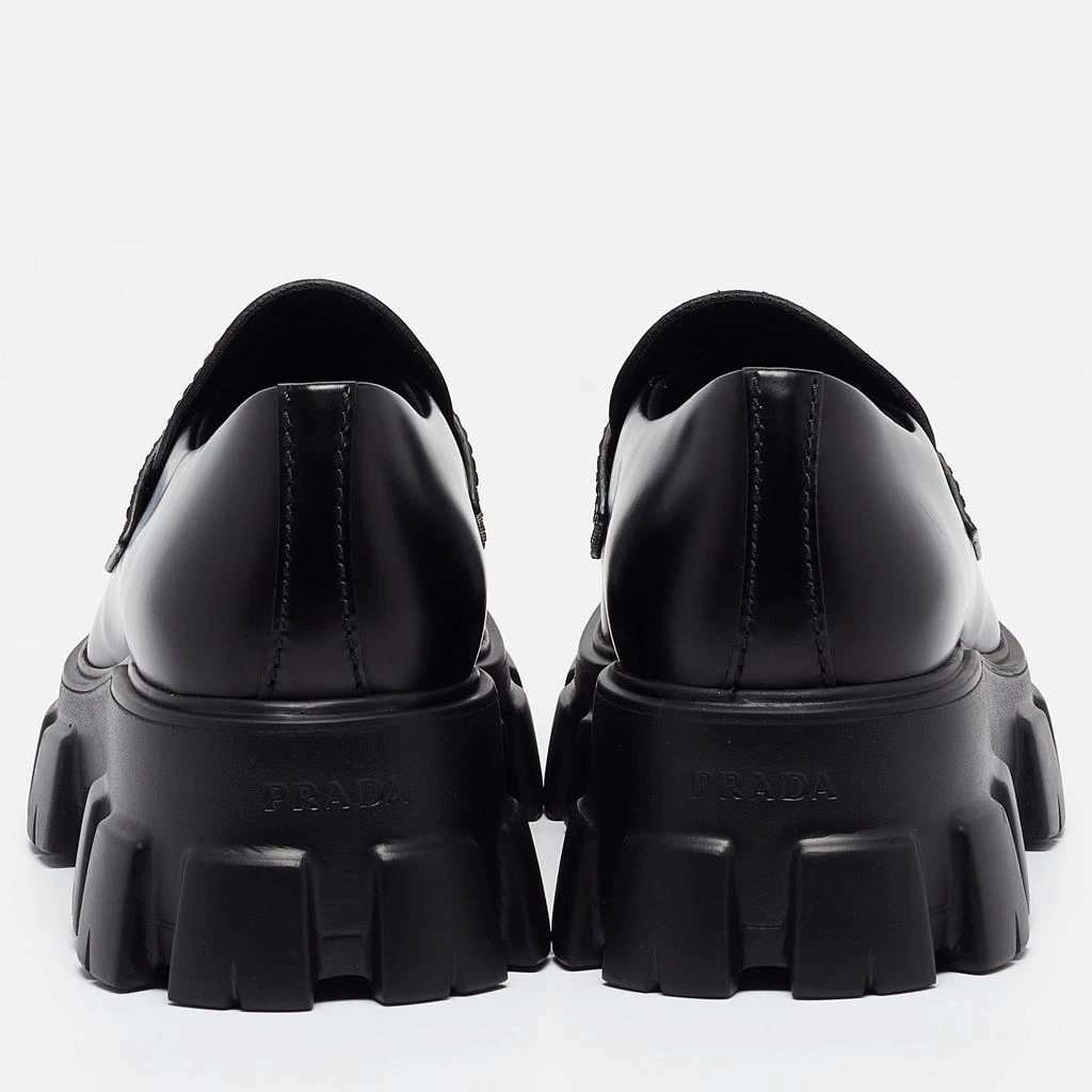 Prada Prada Black Leather Monolith Chunky Loafers Size 43.5 5