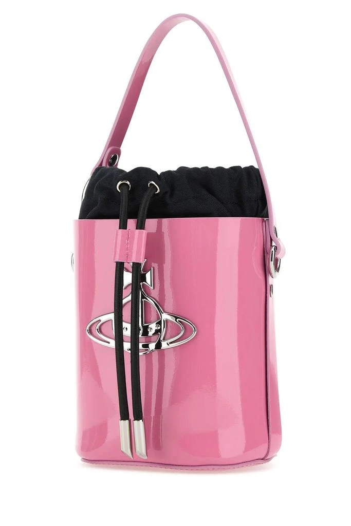 Vivienne Westwood Pink Leather Small Daisy Bucket Bag 2