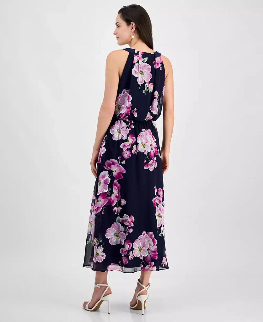Robbie Bee Petite Printed Chiffon Halter Maxi Dress 5