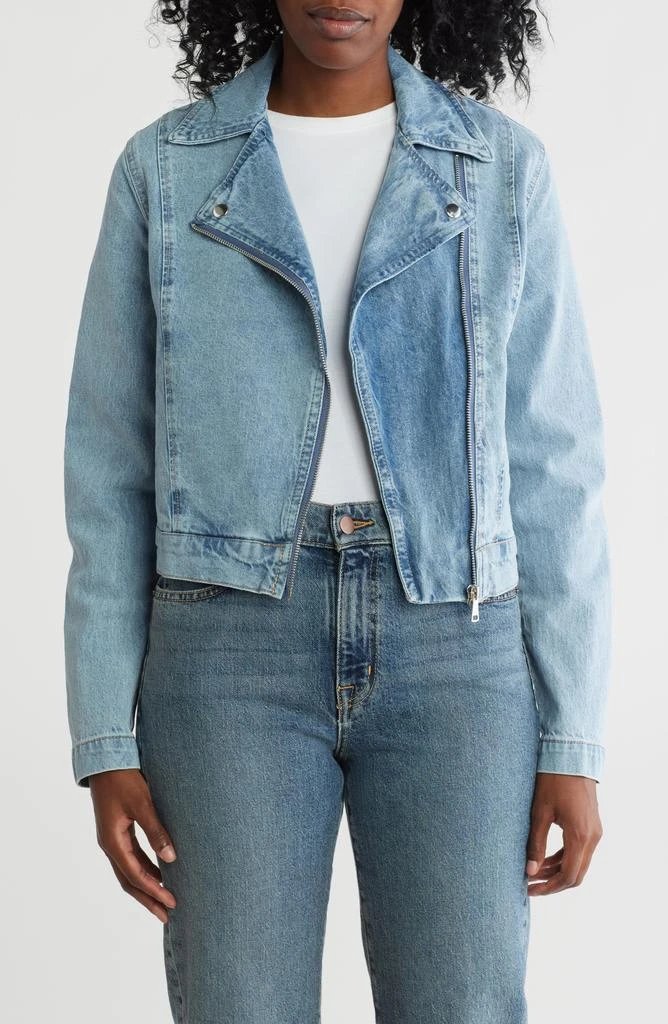 Steve Madden Denim Moto Jacket 3