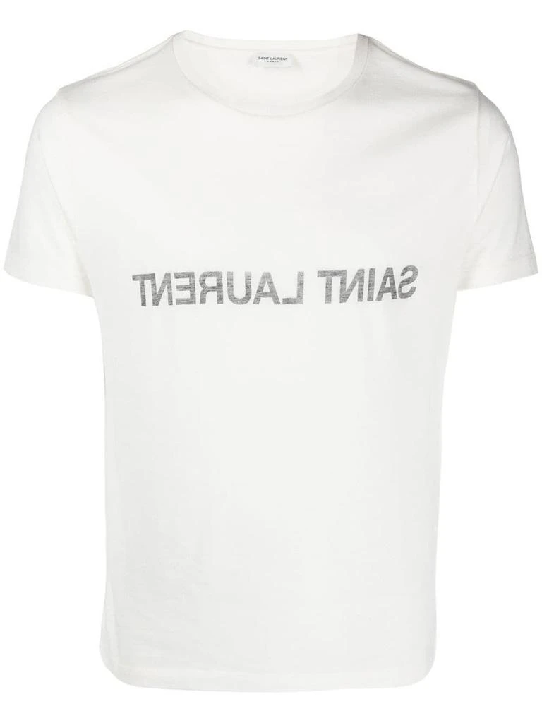 Yves Saint Laurent WHITE COTTON T-SHIRT 1