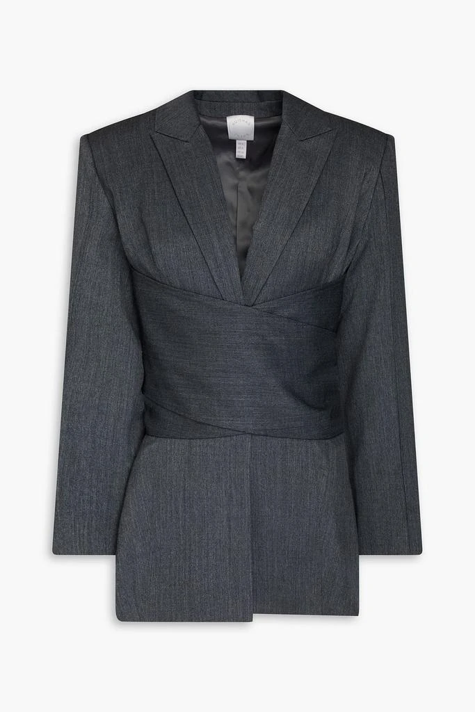 Huishan Zhang Lucas wool-blend twill blazer 1