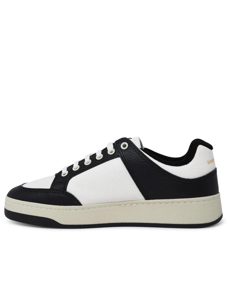 Saint Laurent Saint Laurent Sl/61 Two-tone Hammered Leather Sneakers - Men 3