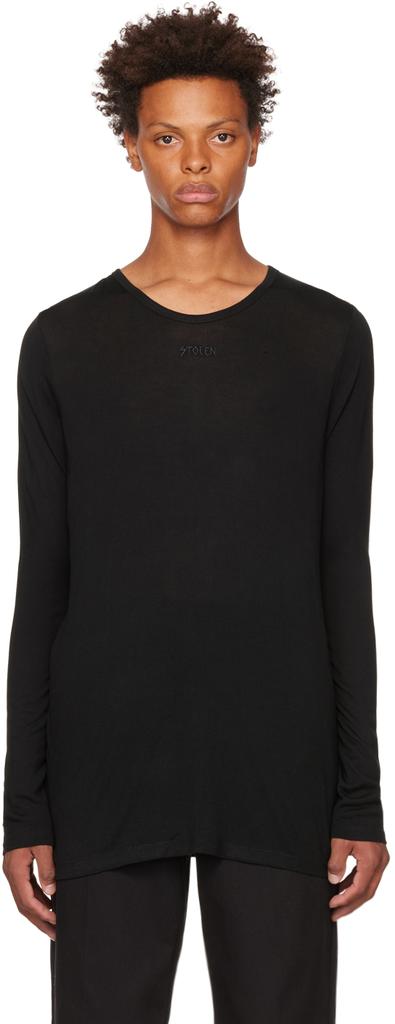 Stolen Girlfriends Club Black Sheer Night Long Sleeve T-Shirt