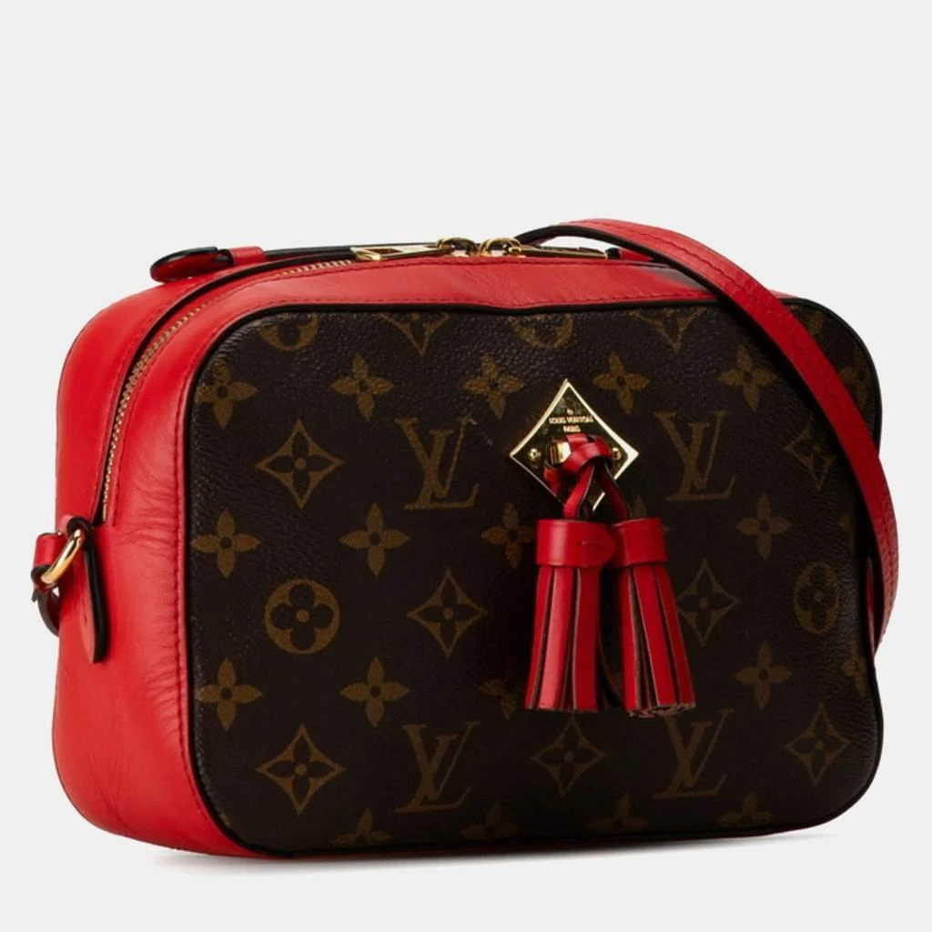Louis Vuitton Louis Vuitton Red/Brown Monogram Canvas with Leather Saintonge Shoulder Bags 2