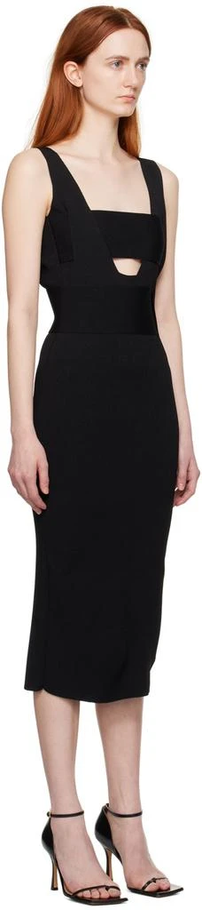 BOYAROVSKAYA Black Layered Midi Dress 2