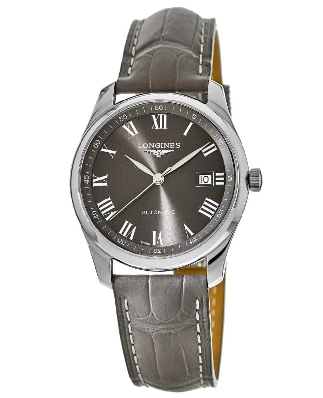 Longines Longines Master Collection Automatic 40mm Grey Dial Leather Strap Men's Watch L2.793.4.71.3-SD 1