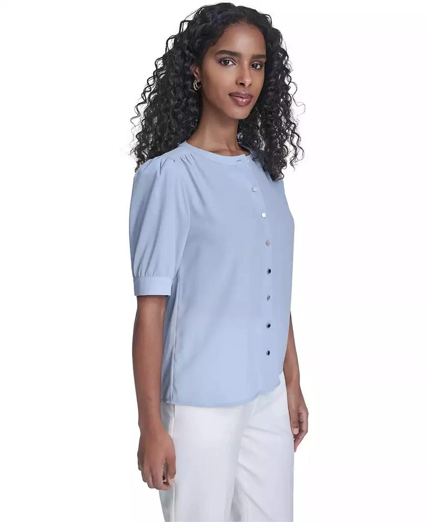 Calvin Klein Women's Short-Sleeve Button Front Top 3